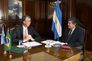 Lanziani y el embajador de Brasil hablaron sobre la integración energética entre ambos países